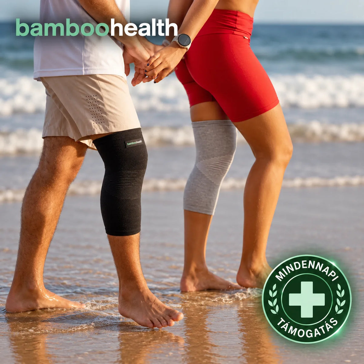 BambooHealth™ - Prémium Bambusz Kompressziós Térdszorító – 1 db